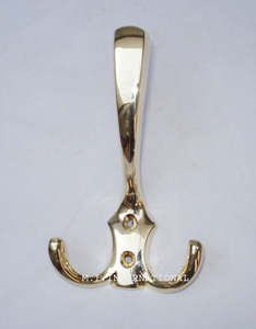 Polished Brass Wall <b>Hooks</b> Decorative <b>Coat</b> and Hat Hangers Durable Key <b>Hooks</b> for Home Entryway and Office <b>Storage</b> - Product Image 3