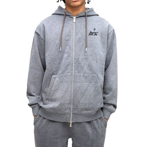 Chándales con cremallera hechos de algodón de nuevo diseño 2025, servicio OEM, cantidad a granel, chándales para hombres al por mayor - Product Image 3