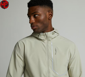 Chaqueta Cortavientos Unisex de Nailon, Personalizable, Ligera, Transpirable, Tallas Grandes, Cierre de Cremallera, Impermeable, Puños Elásticos, Color - Product Image 3