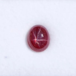 Mehrajudin Gems Rubis étoilé, pierre précieuse en vrac, cabochon ovale 11.5x9.4mm (6.95 Carat), traité par cirage/huile, pierre de naissance de juillet - Product Image 5