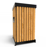 Vente en gros d'usine, poubelle en acier galvanisé de grande taille pour usage commercial et public, poubelle extérieure pour bureau, hôtel, poubelle intérieure, poubelles personnalisées