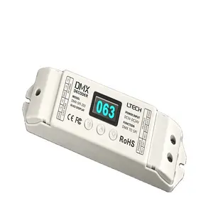 LTECH DMX-SPI-203+M203 DMX to SPI ws2812 decoder DC12V LED dot light spi decoder DC12V TTL decoder