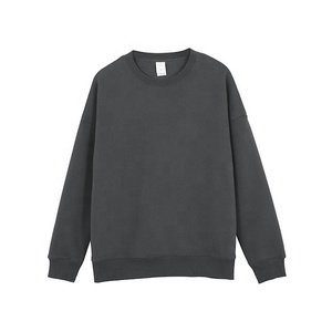 Sudadera de invierno de gran tamaño con estampado de abullonado para hombre, Sudadera con capucha de lana bordada, jersey de cuello redondo en relieve personalizado, recién llegado - Product Image 6