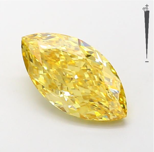 อัญมณี Aniva IGI สำหรับ GIA ได้รับการรับรอง1.58ct เครื่องประดับเพชรสวยงามสีเหลืองสำหรับปลูกในห้องแล็บทำเพชรทรงหลวม - Product Image 1