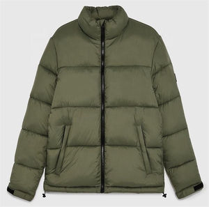 2025 nouveau printemps Collection hommes recadrée bouffant bulle vers le bas manteaux 100% coton col montant à capuche conception pour hommes OEM entretenu - Product Image 6