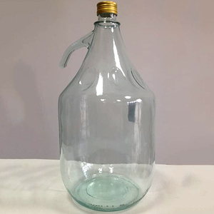 <span class=keywords><strong>Bouteille</strong></span> Growler en verre transparent de <span class=keywords><strong>5</strong></span> <span class=keywords><strong>litres</strong></span> avec poignée et bouchon en alu et couvercle supérieur pivotant pour le stockage de jus de fruits de bière demijohn - Product Image 2