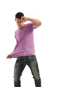 T-shirts pour hommes 100% coton Tissu tricoté de haute qualité avec logo personnalisé Service OEM Motif de lettres personnalisées en vente - Product Image 5