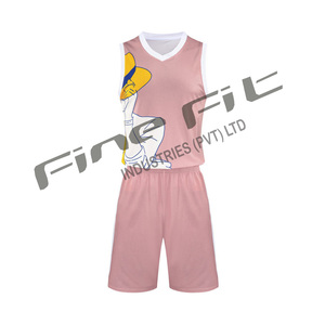 Ensemble d'uniformes de basket-ball en coton confortable pour hommes, short en jersey personnalisé pour adultes, vêtements de sport d'été, vente en gros - Product Image 5