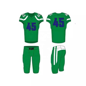 Camiseta de fútbol americano de poliéster 100% bordada de alta calidad personalizada para jóvenes último diseño de uniforme de fútbol americano - Product Image 2