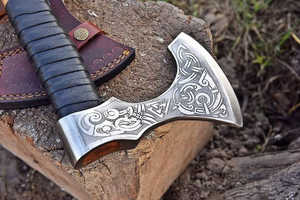 Prix usine industriel multi-usages usage argent damas acier poignée Tomahawks haute qualité conception la plus populaire damas haches - Product Image 5