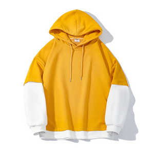 Basics 100% coton, vente en gros, sweat-shirts d'hiver pour hommes à manches longues, de haute qualité, écologiques, en polaire, vêtements de sport, brodés, unis, teints - Product Image 3