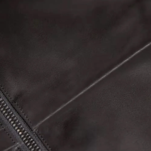 Haute qualité noir moto mode Codura gilet hommes gilet en cuir fermeture éclair avant - Product Image 3