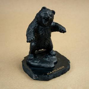 Figura de oso de shungita - Product Image 2