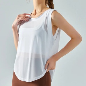 Wholesale Custom Women's Sleeveless Jersey Fabric <b>Tank</b> <b>Top</b> Sublimated Running Gear with Front Logo Position - Product Image 4