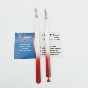 Pinzas en forma de L de 45 grados de acero inoxidable con herramienta de extensión de pestañas de Punta puntiaguda para uso de belleza - Product Image 4