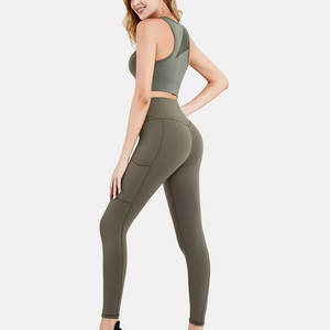 Servicios OEM Último estilo Mujeres Yoga Set Alta calidad Mujeres Yoga Set Diseño personalizado Mujeres Yoga Set - Product Image 6