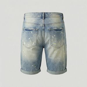 Fashion Stacked Casual <b>Pants</b> <b>Men's</b> Jean Shorts Ripped Jeans Shorts <b>Men's</b> Summer Denim Shorts - Product Image 6