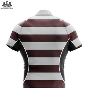 Ensembles d'uniformes de rugby pour hommes de haute qualité, personnalisés, imprimés par transfert thermique, respirants, à séchage rapide, 100% polyester - Product Image 3
