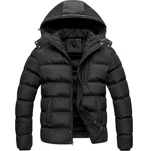 Chaqueta de Burbuja para Hombre, Abrigo Grueso de Invierno, Chaqueta Acolchada Pesada para Hombre, Subida por Dress Sports - Product Image 1