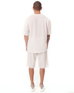 Servicio OEM personalizado de gran tamaño de algodón pesado de los hombres personalizados Premium Camiseta corta chándal conjunto al por mayor oferta tendencia 2024 calidad - Product Image 6