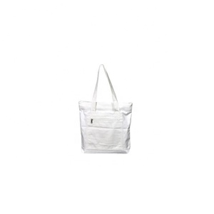 Custom Women's Designer Tote Bags Simple Black Solid Printing <b>Eco</b>-friendly Shopping Bags GOTS Organic Cotton Woven Canvas - Product Image 5