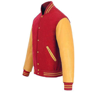 Veste universitaire design personnalisé et logo personnalisé en vente en gros Vêtements décontractés veste universitaire originale en cuir et laine - Product Image 3