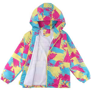 Veste coupe-vent pour enfants, veste légère facile à porter, veste coupe-vent pour enfants pour les voyages et les activités de plein air - Product Image 6