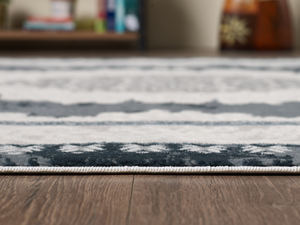Alfombra turca de lujo hecha a máquina, Inci Diamond Blue Premium para sala de estar, del fabricante de Gaziantep. - Product Image 4