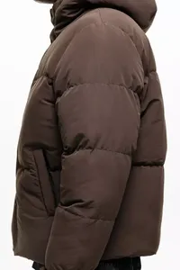 Vestes pour hommes Veste matelassée imperméable élégante Manteau d'hiver à capuche, chaud et léger, isolé et durable pour l'extérieur - Product Image 6