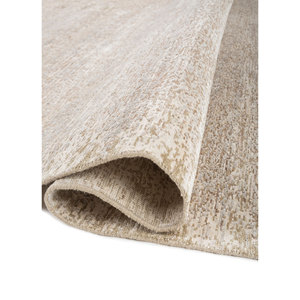 พรมขนสัตว์ผสมไหมถักมือลายเอนโทรปี ไอวอรี่ รุ่น AKWS-13054 ลายแบบนามธรรม สำหรับห้องนั่งเล่น รูปทรงสี่เหลี่ยมผืนผ้า เหมาะสำหรับวัยรุ่น ใช้ปูทางเข้าบ้าน - Product Image 2