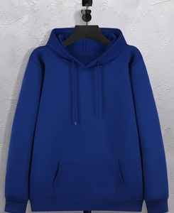 Sweat à capuche pour homme de qualité supérieure, ultra confortable et douillet, 100% coton, uni, teint et brodé avec impression numérique pour l'hiver - Product Image 4