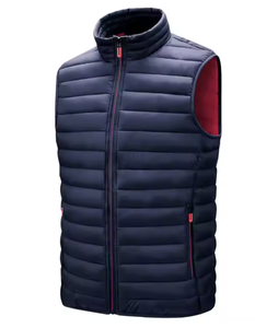 Chaleco acolchado de gran tamaño reversible sin mangas para hombre al por mayor, chaleco utilitario acolchado con burbujas, ligero, lavado de invierno - Product Image 1
