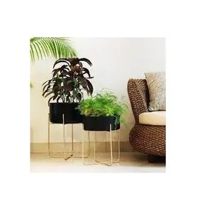 Pot de fleurs en métal Pot de fleurs en cuivre vert personnalisé pot de fleurs automatique - Product Image 6