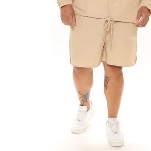 เสื้อแจ็คเก็ตกางเกงขาสั้นของผู้ชายชุด2ชิ้นกางเกงขาสั้นเอวยางยืดระบายอากาศมีกระเป๋าโลโก้ออกแบบได้ตามต้องการ - Product Image 4