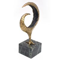 Escultura de Arte Metálico de Aluminio de Tendencia en Ventas para Decoración del Hogar, Diseño Moderno, Color Personalizado, Sala de Estar