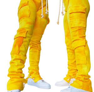 กางเกงกีฬาผ้าแคนวาสสำหรับผู้ชายกางเกงวิ่งแบบยืดหยุ่นแบบซ้อนกันกางเกงกีฬาผ้าใบสีสันสดใสแบบมีซิปสำหรับฤดูหนาวผลิตตามสั่ง2023 - Product Image 2