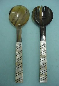 H.M.A Artisanat Épandeur de Corne Couteau et Cuillère Combo pour Fromage et Beurre - Product Image 4