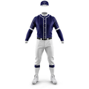 Servicios OEM al por mayor en blanco hombres béisbol personalizado poliéster su propio diseño liso uniforme de béisbol conjunto - Product Image 3