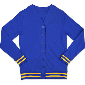 Cárdigans de punto universitarios para mujer Cárdigan de punto con letras y cresta Suéter de lana Cárdigan - Product Image 5