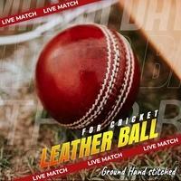 Balle de cricket en cuir anglais véritable de qualité supérieure personnalisée point à la main 4 pièces balles de ruban pour la pratique des matchs de tournoi