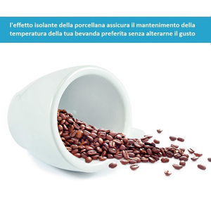 Set di 6 tazze di ceramica Espresso 80ml porcellana bianca lavastoviglie microonde cassaforte casa Bar tazze da caffè diametro 6cm - Product Image 3