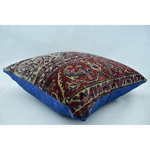 28x28 pulgadas Multicolor Paisley Patchwork Lana Almohada Vintage Tejido Cojín Decorativo - Product Image 5