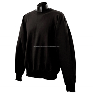 Sudadera de cuello redondo Lisa personalizada para hombre, sudaderas con capucha multicolores de poliéster y algodón para exteriores de invierno para hombre - Product Image 2