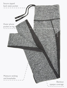 Best Design Women's Gym Fitness <b>Leggings</b> Solid Pattern Highest Waist <b>Workout</b> Pants <b>with</b> Phone <b>Pockets</b> Adult Size - Product Image 2