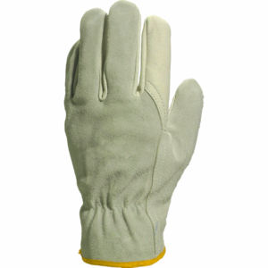 ถุงมือขับรถหนังวัวสีสะท้อนความปลอดภัยสำหรับงานอุตสาหกรรมถุงมือป้องกันมือสำหรับงานหนัก - Product Image 3