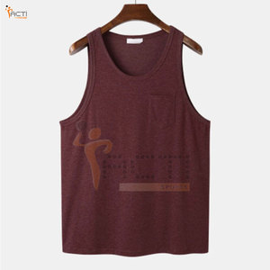 Ropa informal de secado rápido para hombre, camisetas sin mangas a precio al por mayor, las mejores camisetas sin mangas hechas de algodón - Product Image 1