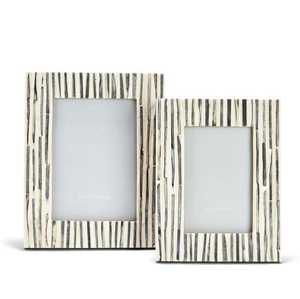 Sofisticado marco de fotos de cuerno natural hecho a mano con cuentas de latón de metal de primera calidad logotipo personalizado pulido a mano elegante incrustaciones de chipset - Product Image 6