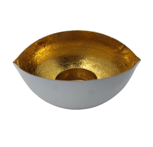 Juego decorativo para el hogar de 2 soportes de luz en T de hierro, la mejor forma, lámina dorada, portavelas de tamaño pequeño y soporte para velas hecho a mano - Product Image 2