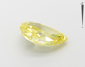 Diamante Cultivado en Laboratorio HPHT CVD de 1.33 Ct, Certificado IGI GIA, Amarillo VVS VS, Corte Perla, Diamante Suelto - Product Image 4