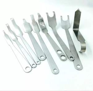 Ensemble de 9 types de rétracteurs de hanche manuels en acier inoxydable, instruments orthopédiques, norme de sécurité non applicable - Product Image 2